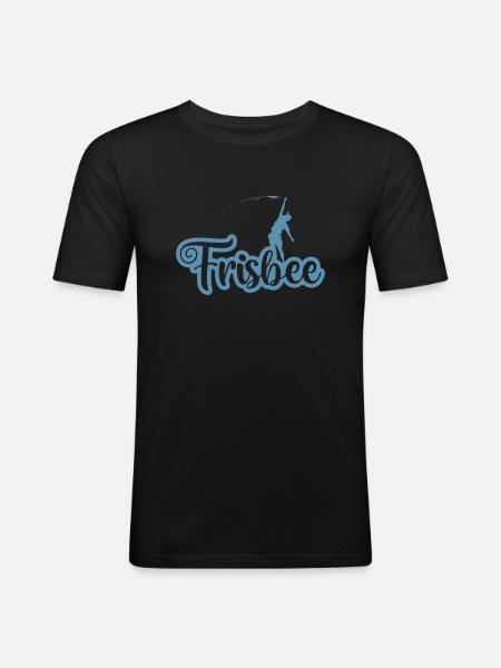 Play Frisbee with friends - Men's Slim Fit T-Shirt - black