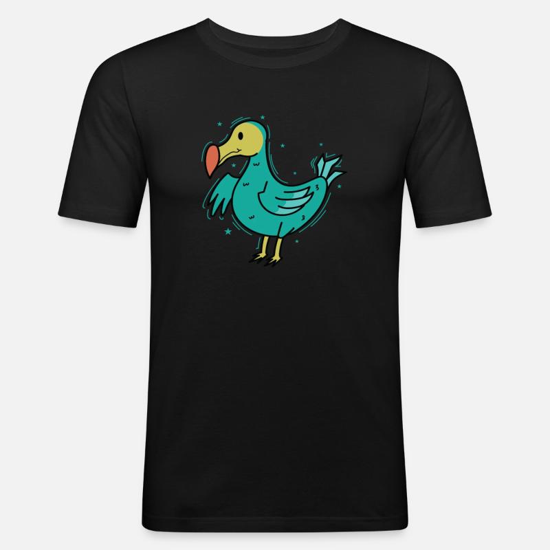 netter Dodo Vogel aus Mauritius - Männer Slim Fit T-Shirt - Schwarz