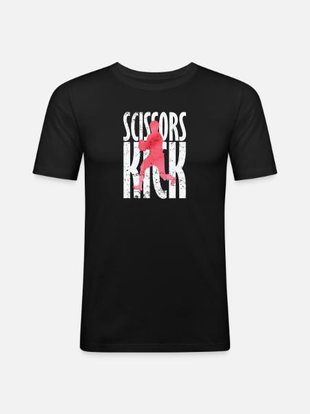 Scissors Kick Rugby - Men's Slim Fit T-Shirt - black