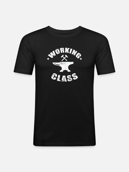 Working Class Metallbauer Beruf - Männer Slim Fit T-Shirt - Schwarz