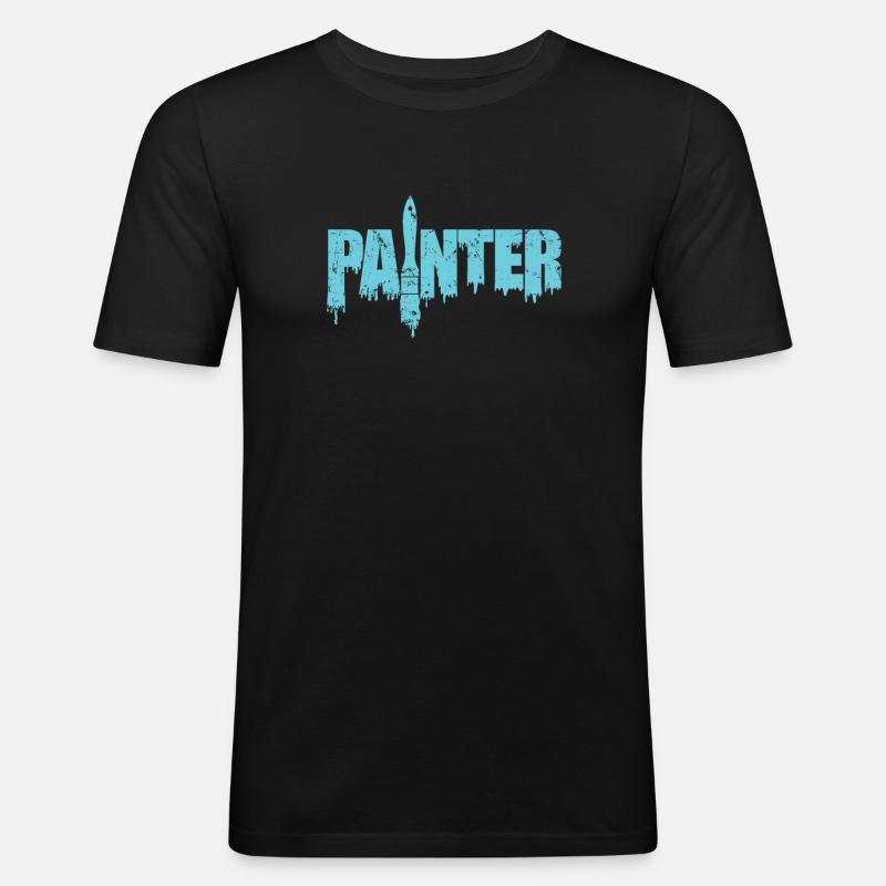 Painter Painter Profession Varnisher - Men's Slim Fit T-Shirt - black