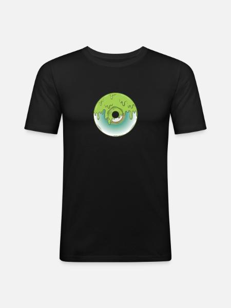 CD Retrospeichermodul Datenträger - Männer Slim Fit T-Shirt - Schwarz