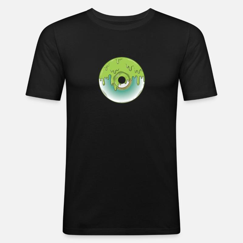 CD Retrospeichermodul Datenträger - Männer Slim Fit T-Shirt - Schwarz