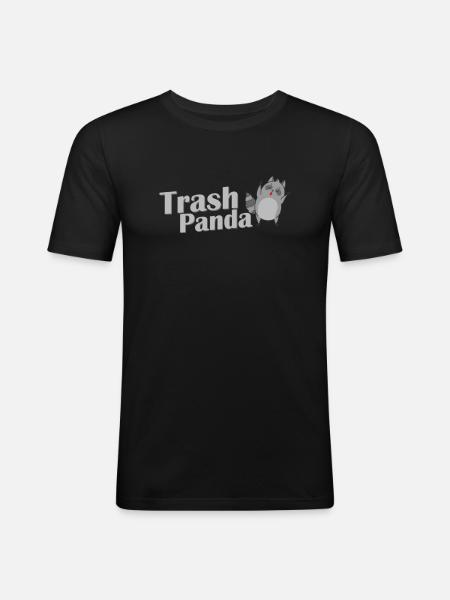 Trash Panda Raccoon Omnivore - Men's Slim Fit T-Shirt - black