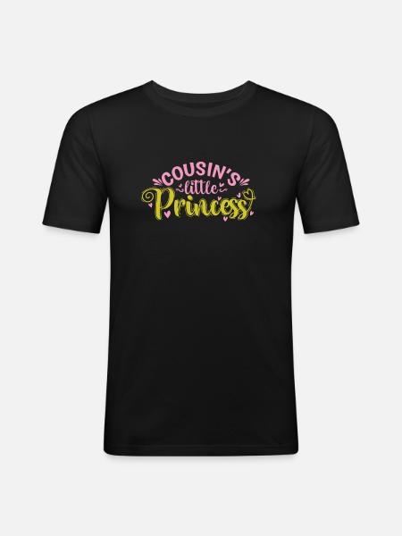 Cousin's little Princess - Men's Slim Fit T-Shirt - black