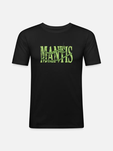 Mantis Insect - Men's Slim Fit T-Shirt - black
