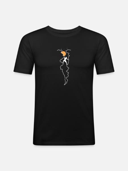 Mountain Pass Bouldering - Men's Slim Fit T-Shirt - black