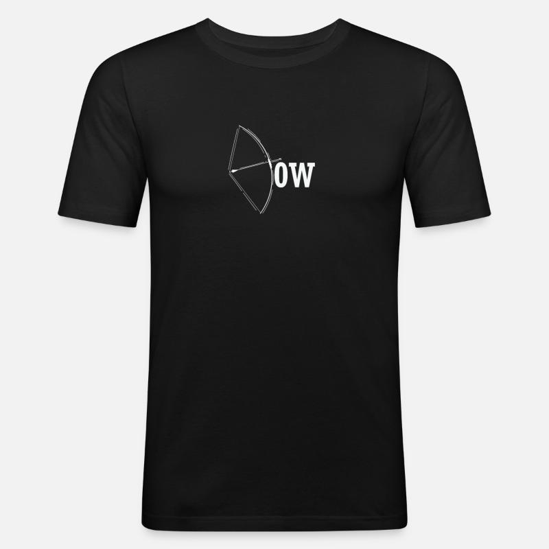 Bogenschießen Bow - Männer Slim Fit T-Shirt - Schwarz