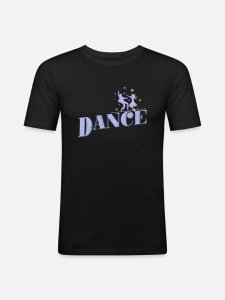 Dance couple "Dance" - Men's Slim Fit T-Shirt - black