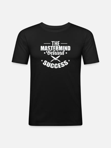 The Mastermind Behind Success - Men's Slim Fit T-Shirt - black