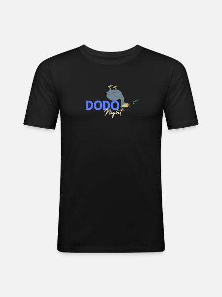 Dodo Night - Men's Slim Fit T-Shirt - black