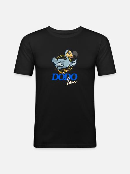 friendly Dodo Love - Men's Slim Fit T-Shirt - black