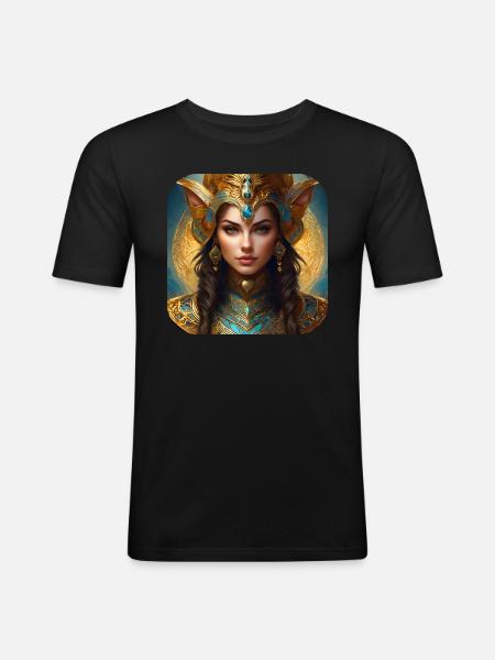 Proud fantasy woman - Men's Slim Fit T-Shirt - black