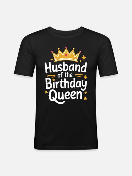 Husband, Spouse, Family, Wedding - Men's Slim Fit T-Shirt - black