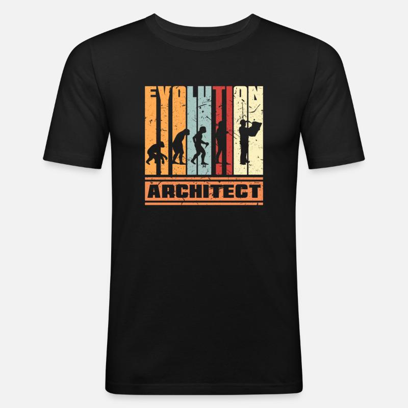Evolution Architecture - Men's Slim Fit T-Shirt - black