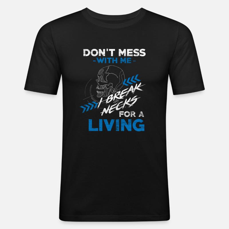 Physiotherapeut Anatomie - Männer Slim Fit T-Shirt - Schwarz