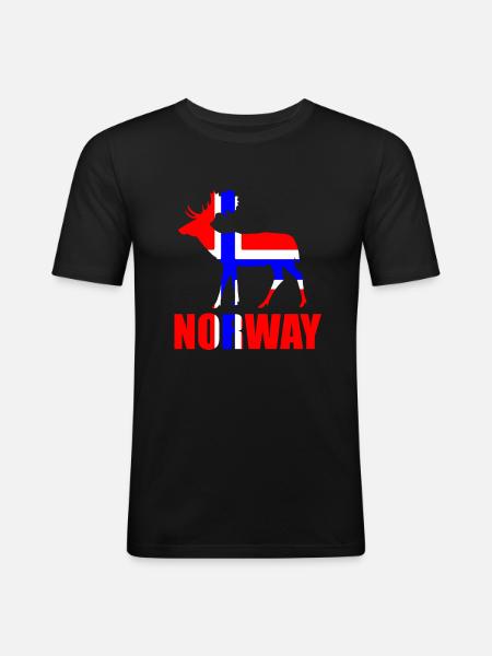 Norway - Men's Slim Fit T-Shirt - black