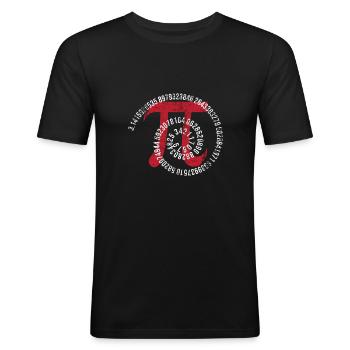 Math - T-shirt près du corps Homme - noir - Devant - Nik (191cm)