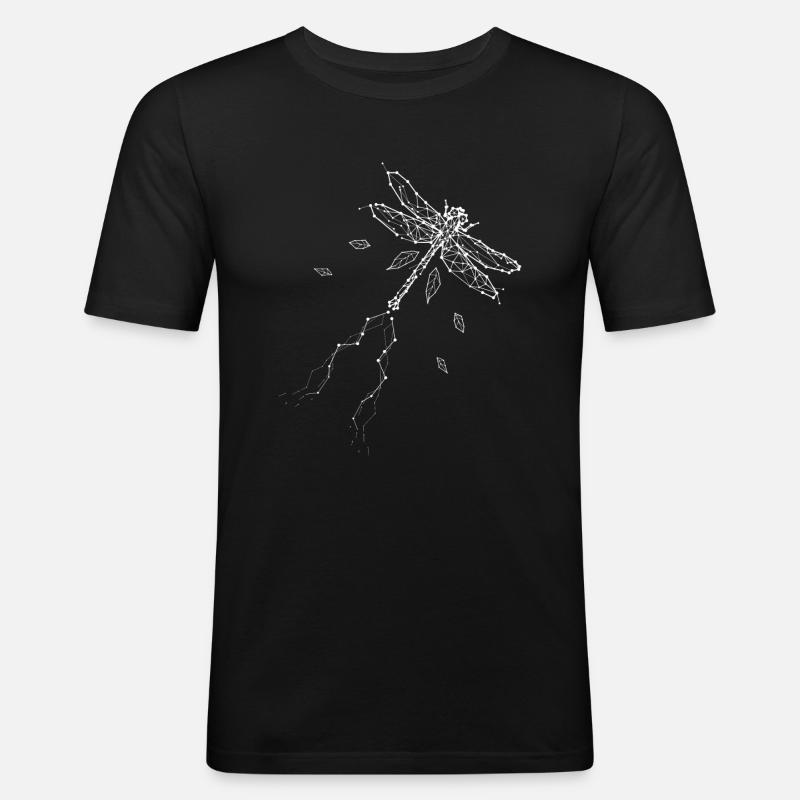 Libelle - Männer Slim Fit T-Shirt - Schwarz