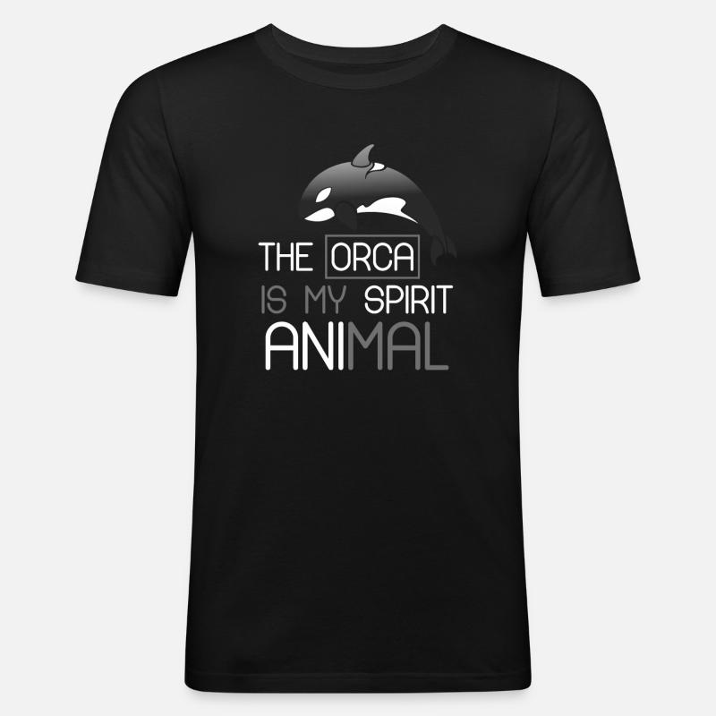 Orca - Männer Slim Fit T-Shirt - Schwarz