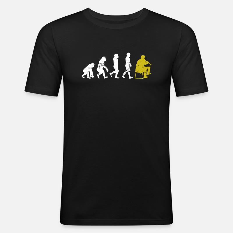 Klarinette Evolution Cadeau - T-shirt près du corps Homme - noir