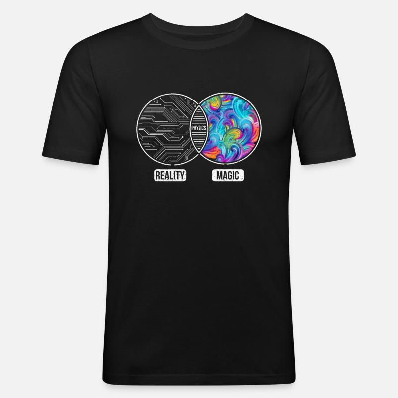 Physics Science Gift Idea - Men's Slim Fit T-Shirt - black