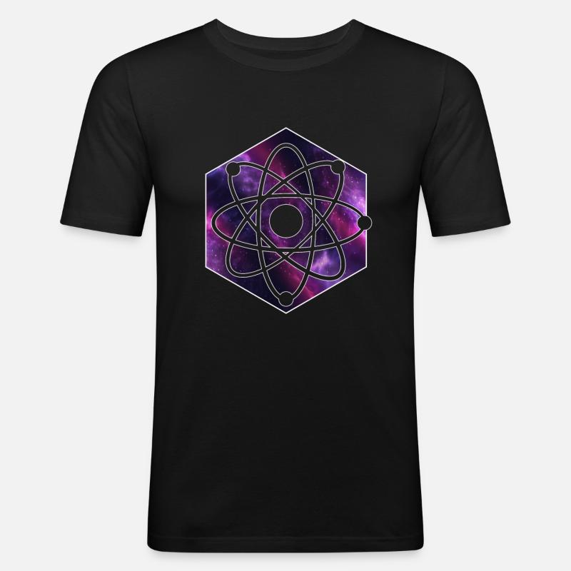 Physik - Männer Slim Fit T-Shirt - Schwarz