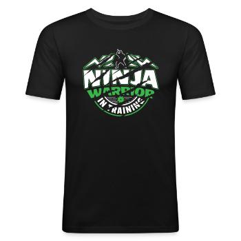 Ninja Warrior In Training Ninja Warrior Gift - Men's Slim Fit T-Shirt - black - Front - Nik (191cm)