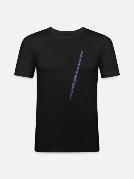 instrument transrfloete - T-shirt près du corps Homme - noir