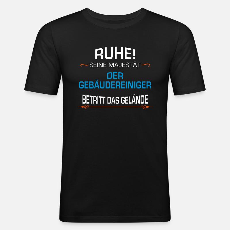 Gebäudereiniger Beruf - Männer Slim Fit T-Shirt - Schwarz