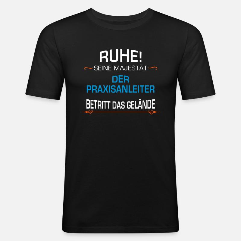 Praxisanleiter Beruf - Männer Slim Fit T-Shirt - Schwarz