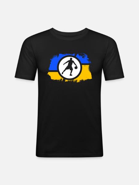 basketteur basketteur dunking-king - T-shirt près du corps Homme - noir