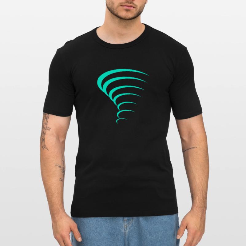 Conception de tornade T-shirt près du corps Homme