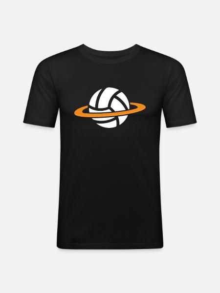 handball handball player handball-galaxy - Men's Slim Fit T-Shirt - black