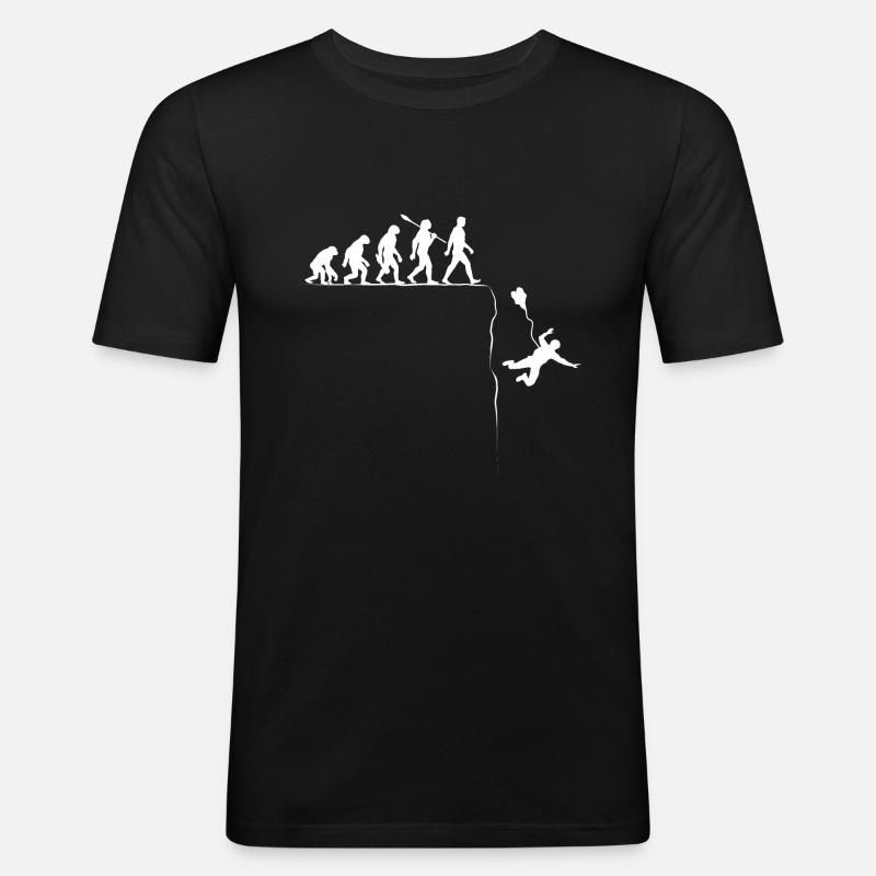Evolution - Basejump - Basejumper - Men's Slim Fit T-Shirt - black