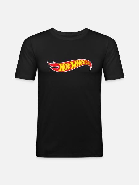 Hot Wheels Classic Logo - Herre Slim Fit T-Shirt - sort