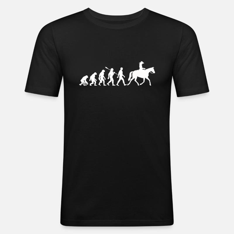 Evolution - Equestrian - Western Riding - Men's Slim Fit T-Shirt - black