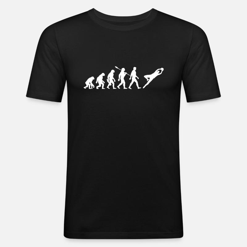 Evolution Torwart - Fußball - Keeper - Männer Slim Fit T-Shirt - Schwarz