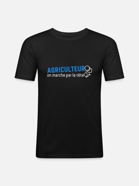 Farmer Farmer - Men's Slim Fit T-Shirt - black