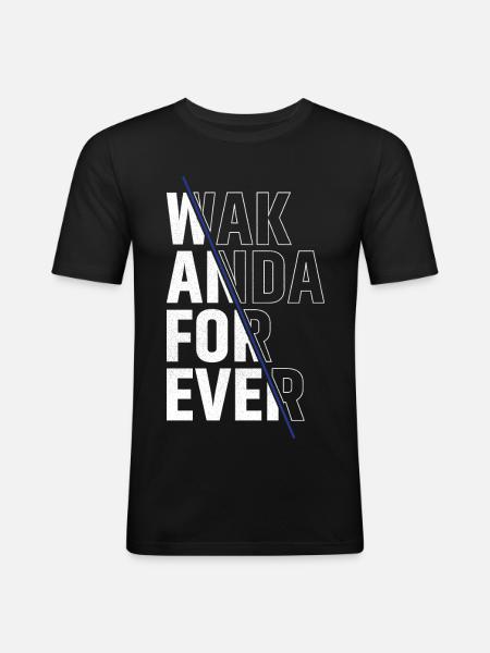 wak anda for ever - Men's Slim Fit T-Shirt - black