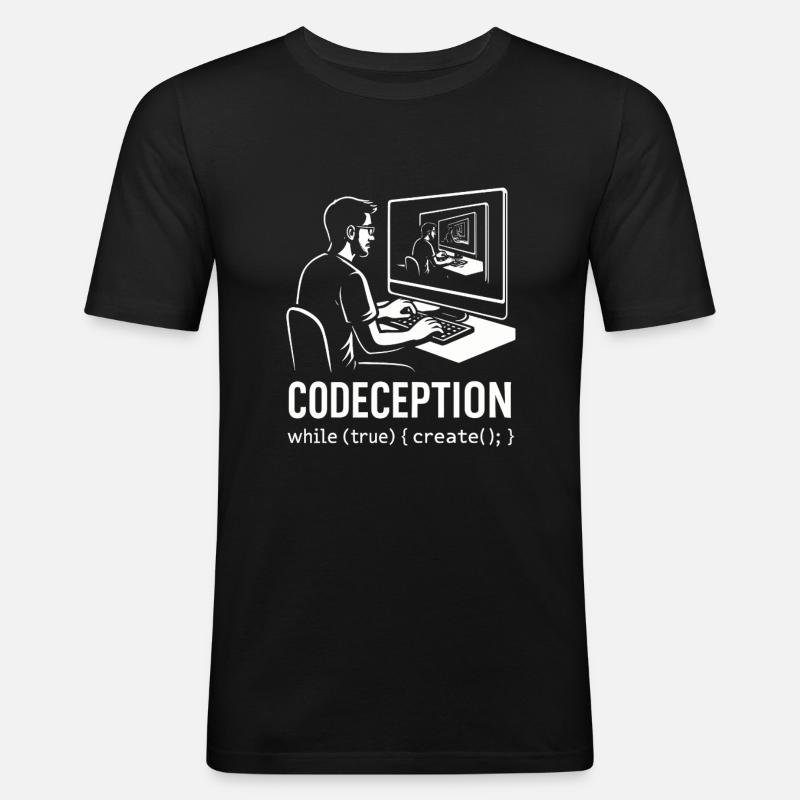 Codeception - T-shirt près du corps Homme - noir