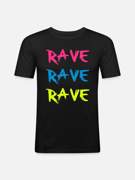 Rave - Men's Slim Fit T-Shirt - black