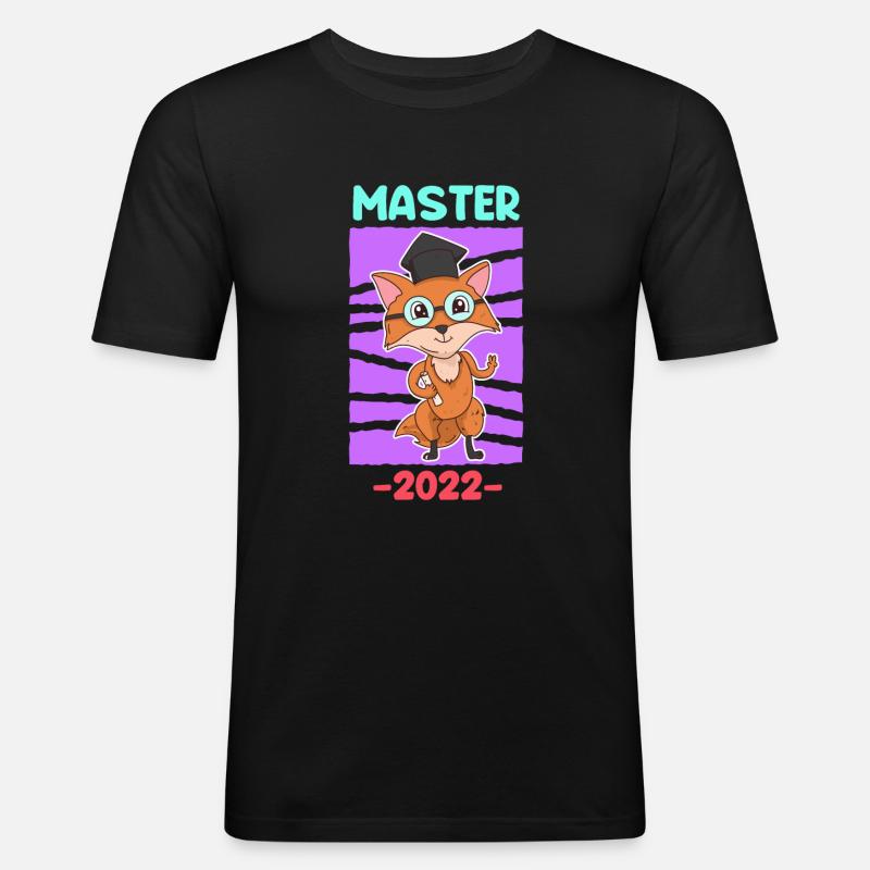Master Abschluss 2022 Master - Männer Slim Fit T-Shirt - Schwarz