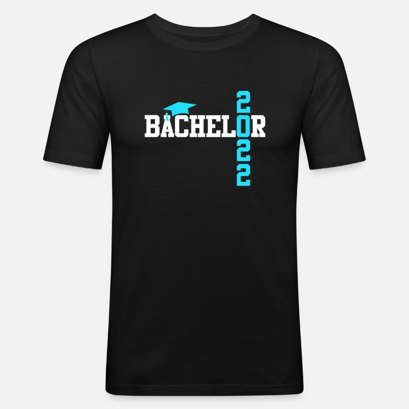 Bachelor Abschluss 2022 - Männer Slim Fit T-Shirt - Schwarz