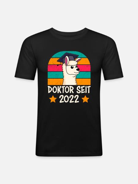 Docteur depuis 2022 Thèse de thèse de doctorat - T-shirt près du corps Homme - noir