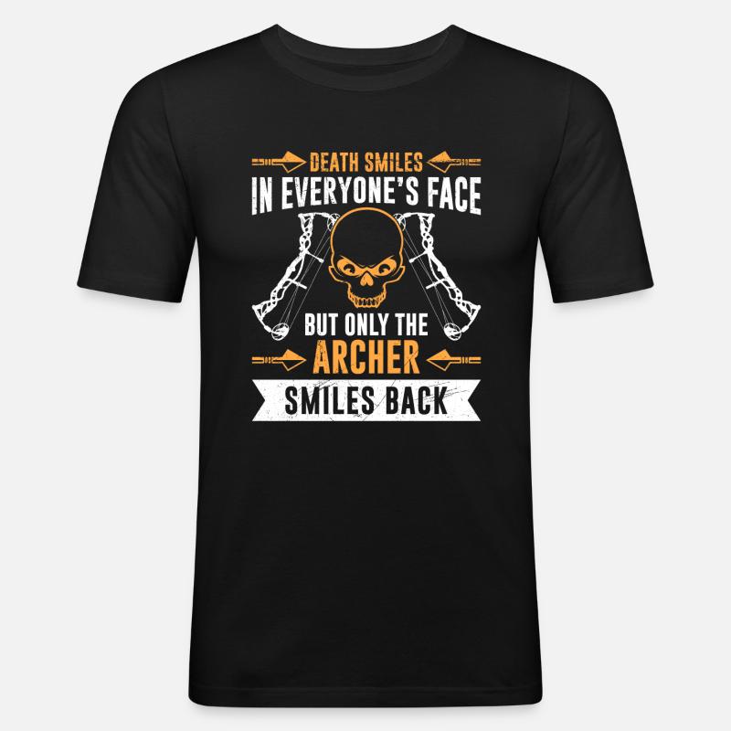 Compound Bow Archer Archery - Men's Slim Fit T-Shirt - black
