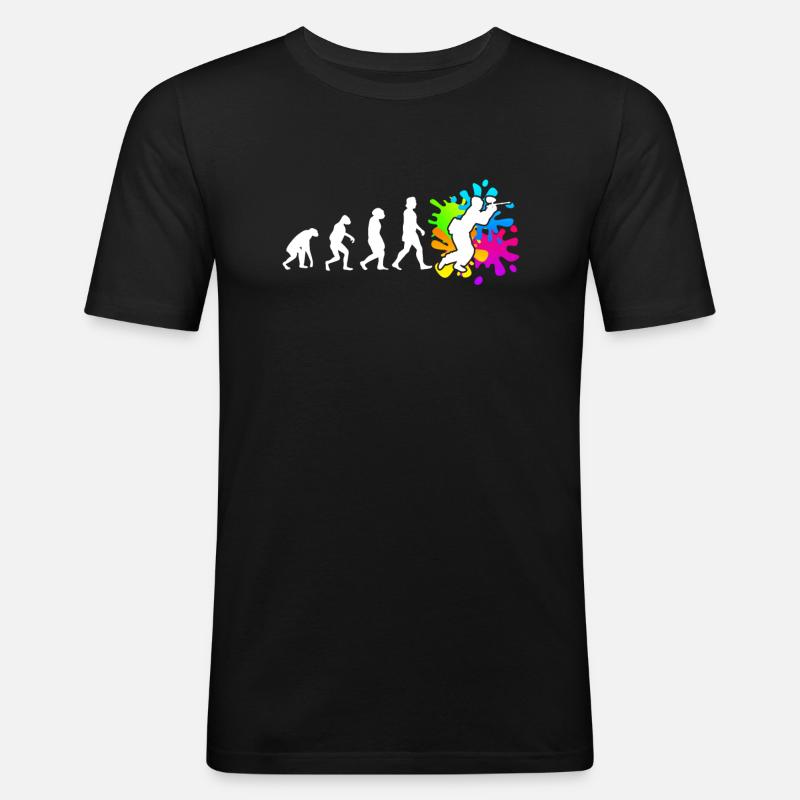 Paintball Evolution Paintballer - Men's Slim Fit T-Shirt - black