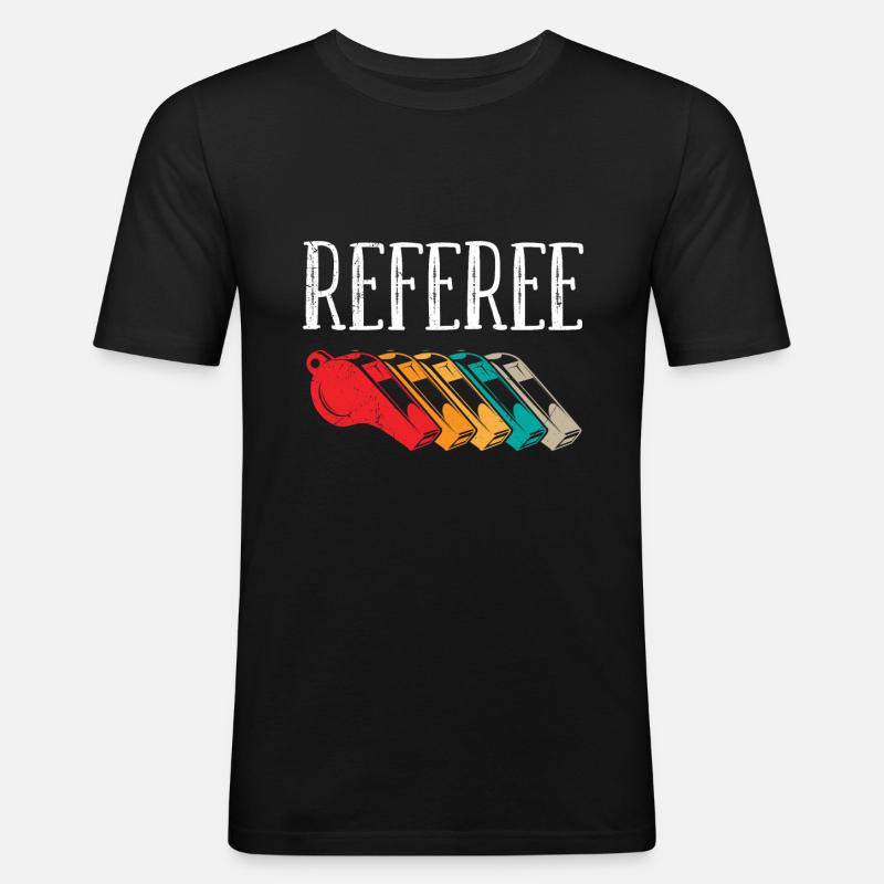 Referee Evolution Schiri - Men's Slim Fit T-Shirt - black