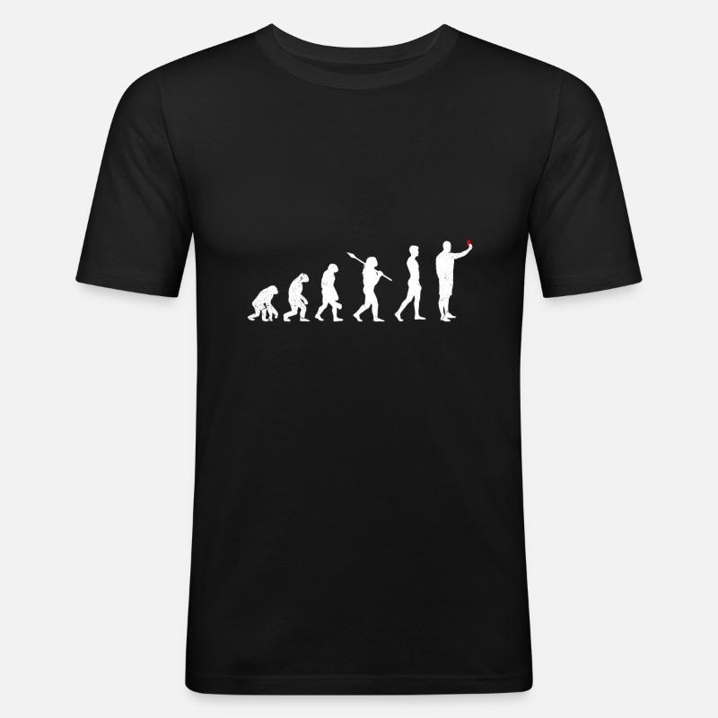 Schiedsrichter Evolution - Männer Slim Fit T-Shirt - Schwarz