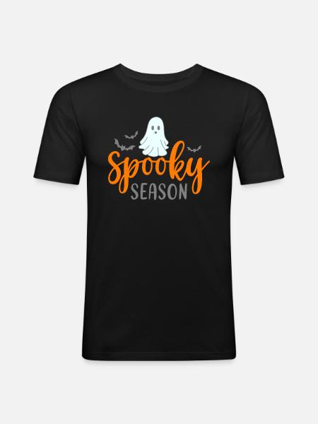 Saison effrayante - T-shirt près du corps Homme - noir